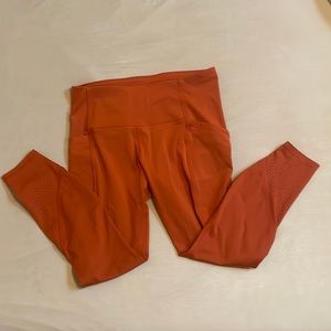 Orange crop leggings